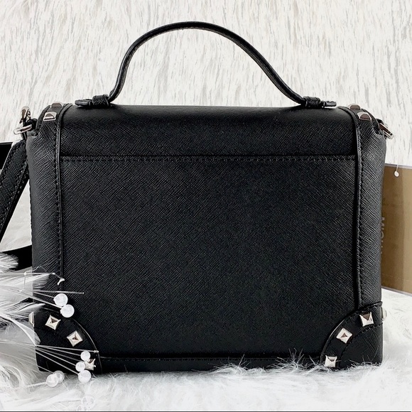 🖤New Michael Kors 🖤 Tina Studded Small Trunk Bag - Picture 3 of 8